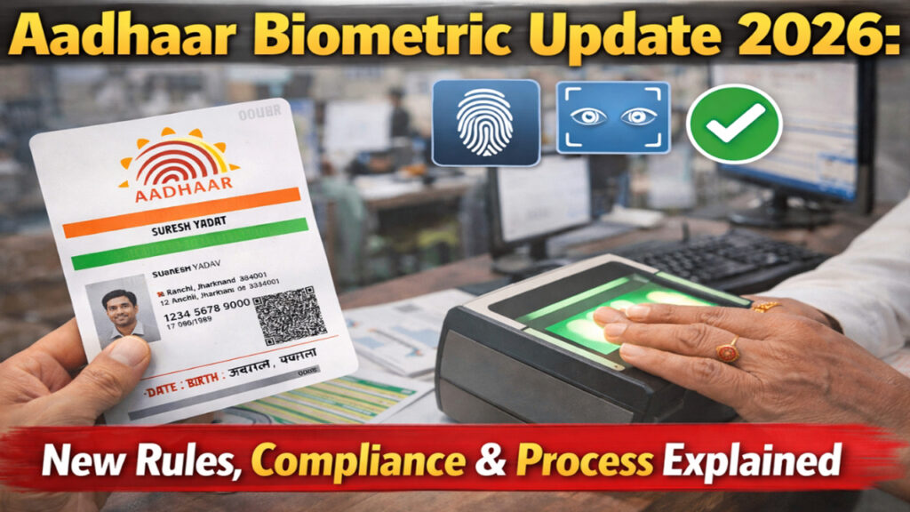 Aadhaar Biometric Update 2026: New Rules, Compliance & Process Explained
